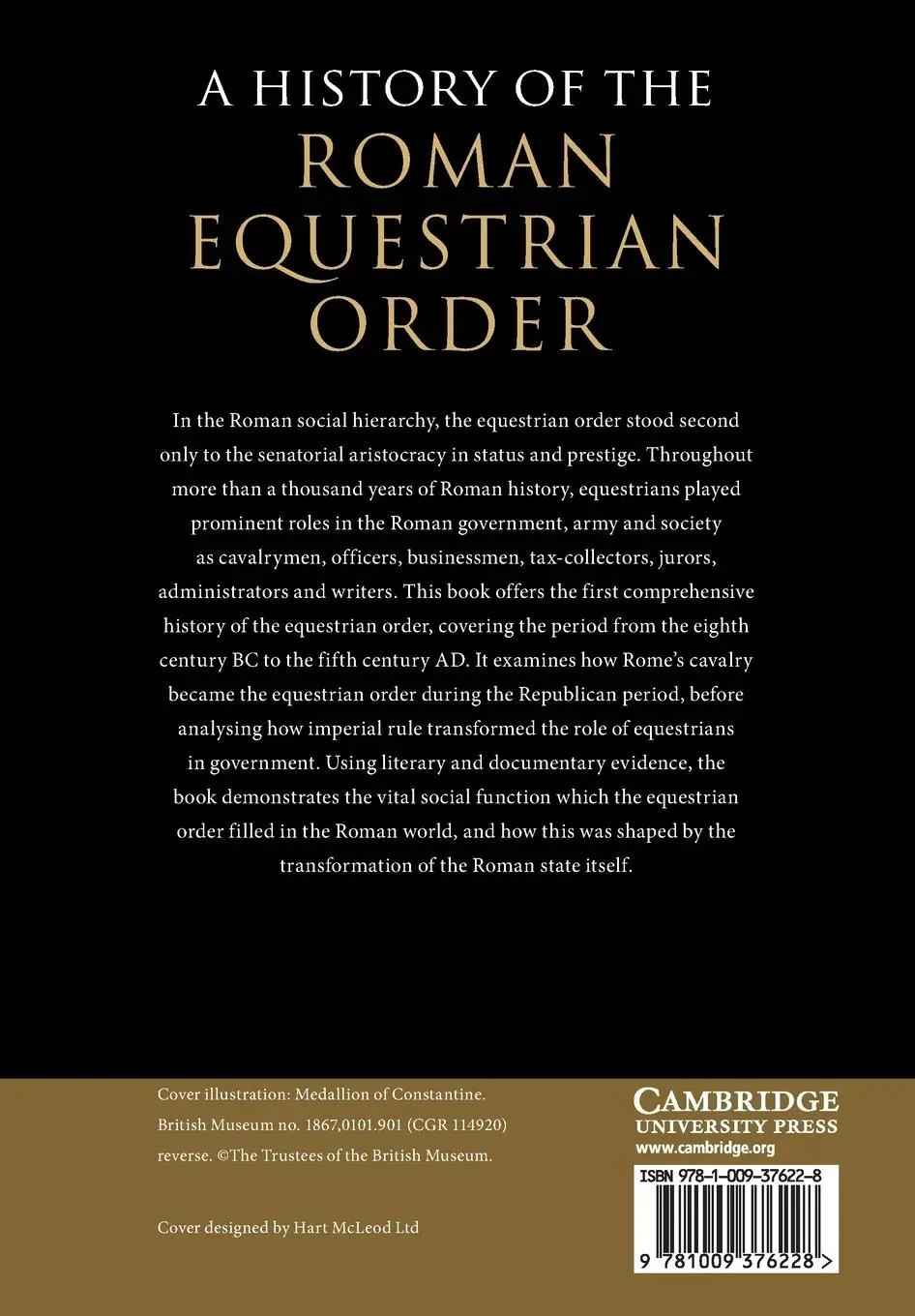 Rückseite: 9781009376228 | A History of the Roman Equestrian Order | Caillan Davenport | Buch