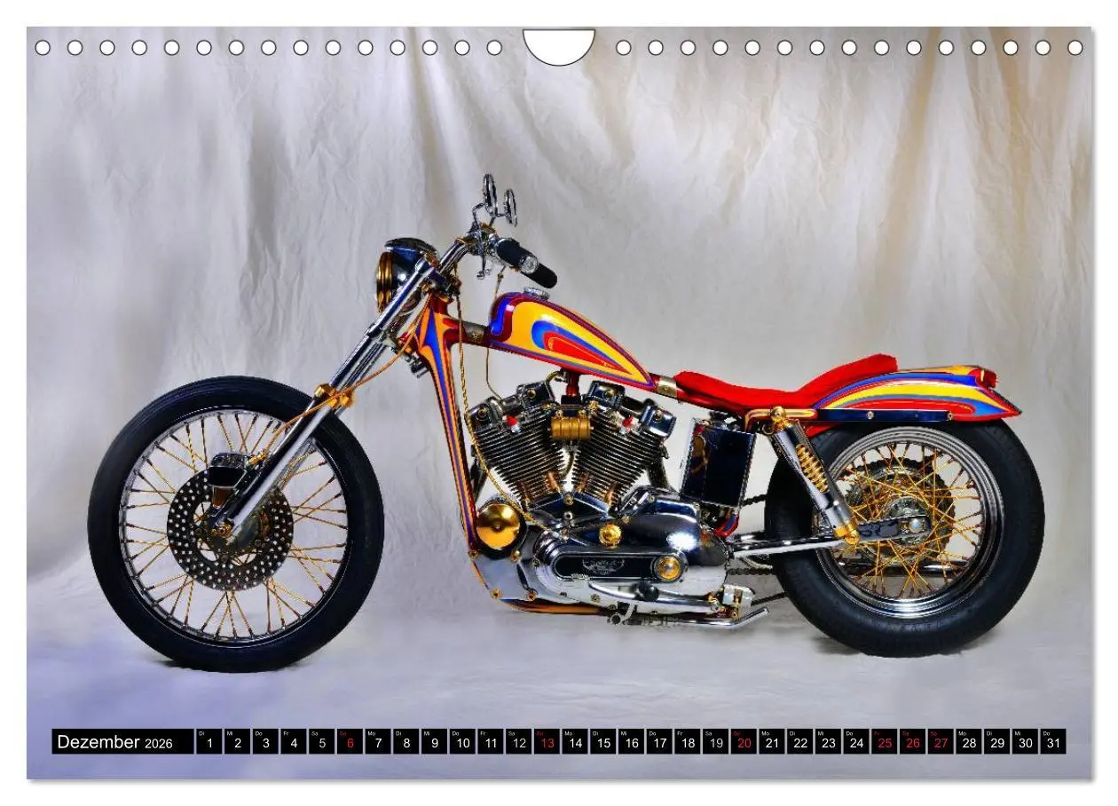 Bild: 9783516126228 | Harley Classic Chopper (Wandkalender 2026 DIN A4 quer), CALVENDO...
