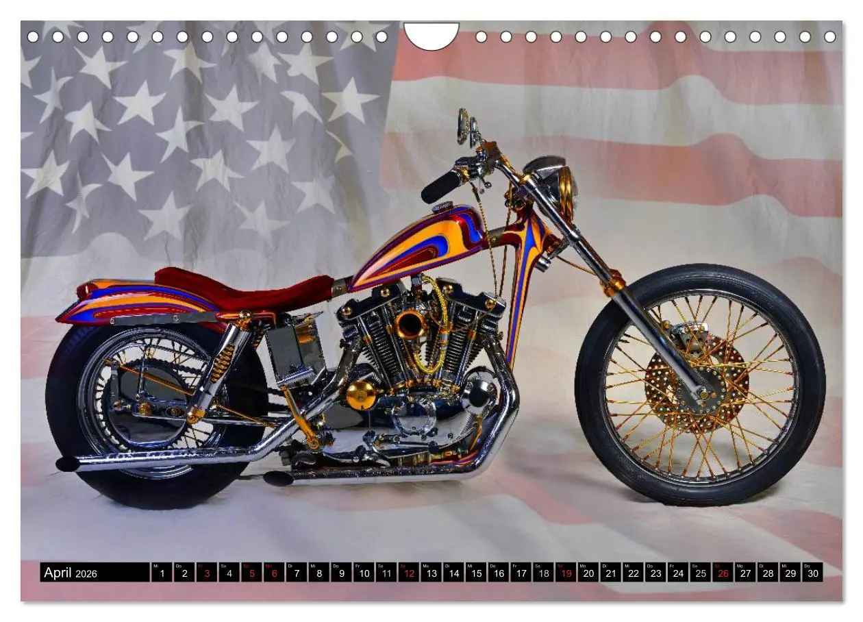 Bild: 9783516126228 | Harley Classic Chopper (Wandkalender 2026 DIN A4 quer), CALVENDO...