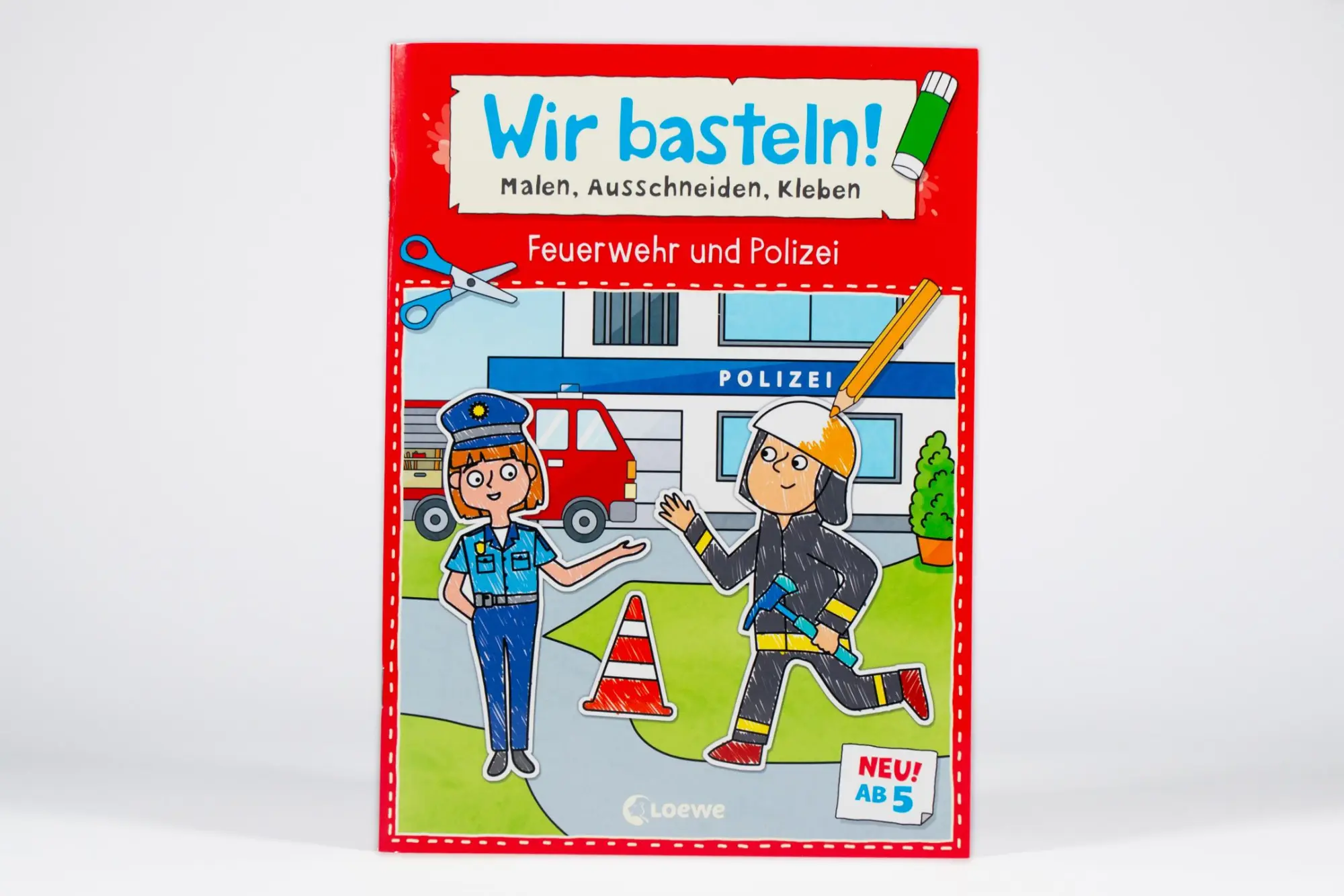 Bild: 9783743216228 | Wir basteln! ab 5 Jahren - Malen, Ausschneiden, Kleben - Feuerwehr...