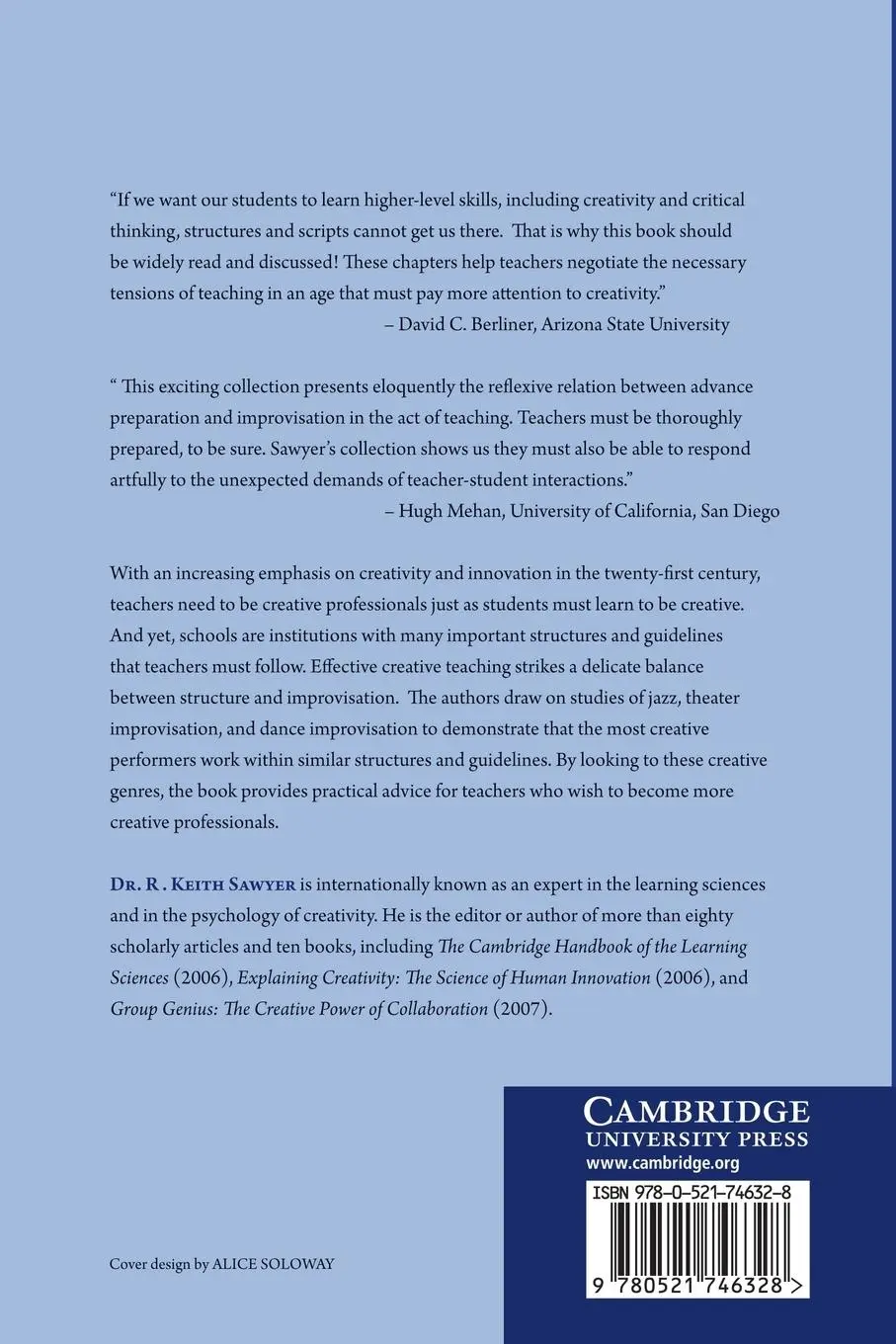Rückseite: 9780521746328 | Structure and Improvisation in Creative Teaching | R. Keith Sawyer