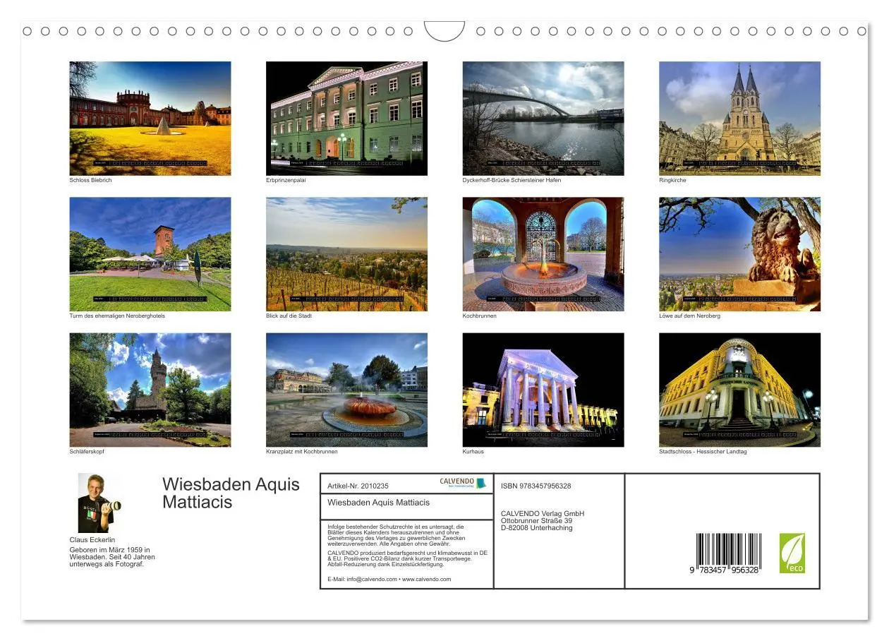 Bild: 9783457956328 | Wiesbaden Aquis Mattiacis (Wandkalender 2026 DIN A3 quer), CALVENDO...
