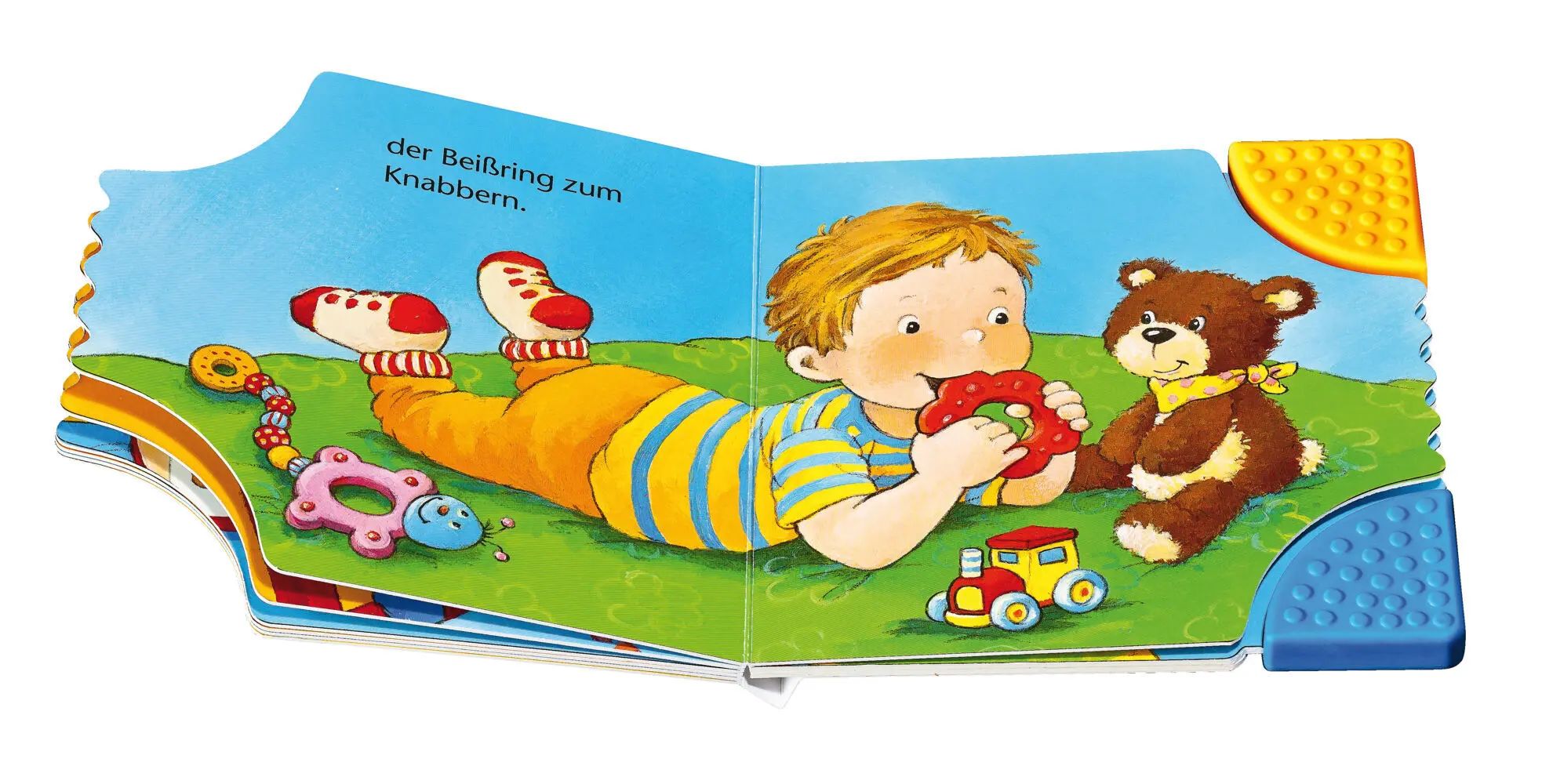 Bild: 9783473316328 | ministeps: Mein erstes Buch zum Anbeißen | Ab 9 Monaten | Schwarz