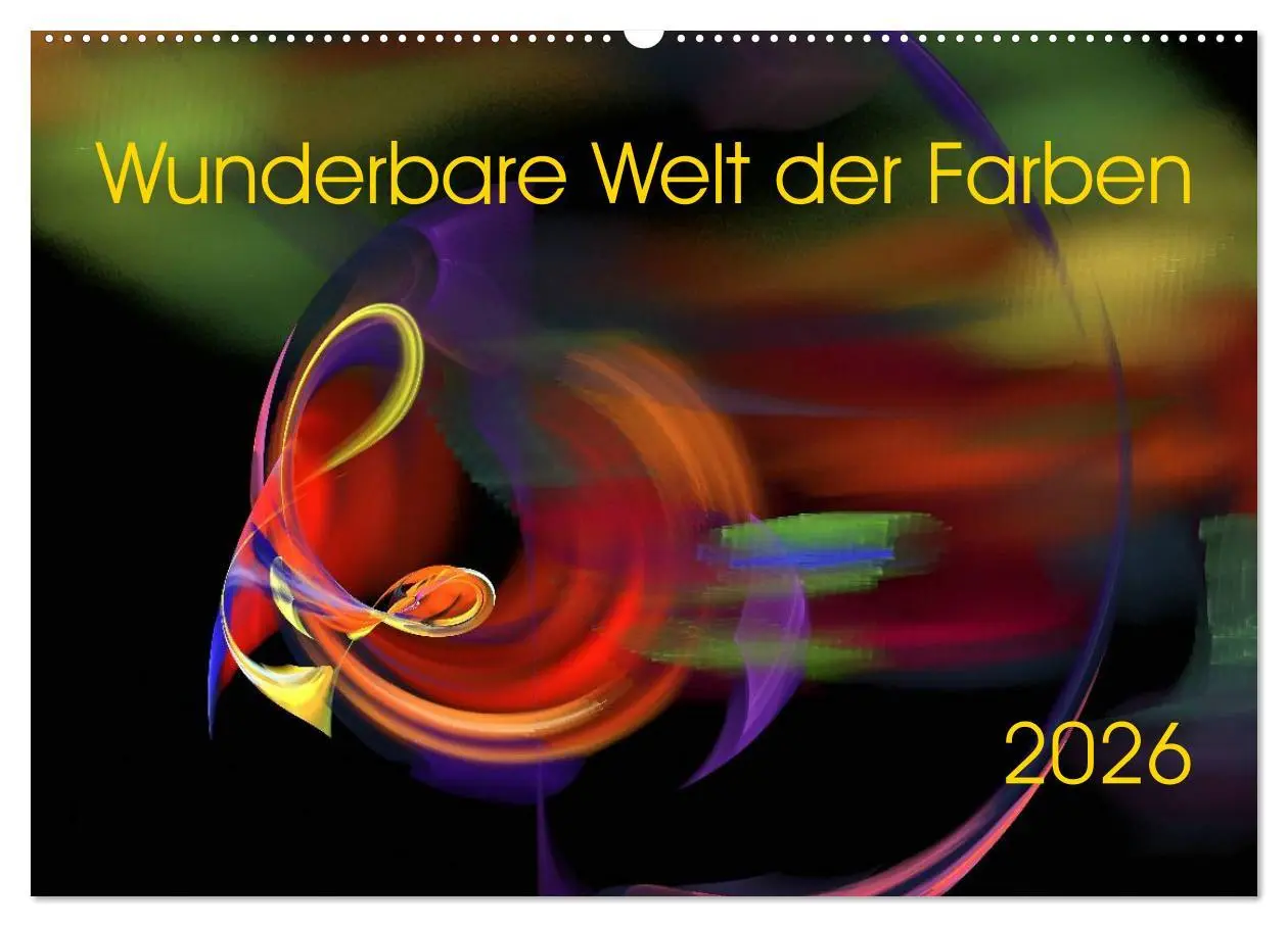 Cover: 9783516116328 | Wunderbare Welt der Farben 2026 (Wandkalender 2026 DIN A2 quer),...