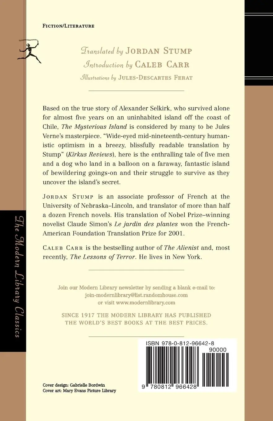 Rückseite: 9780812966428 | The Mysterious Island | Jules Verne | Taschenbuch | Englisch | 2002