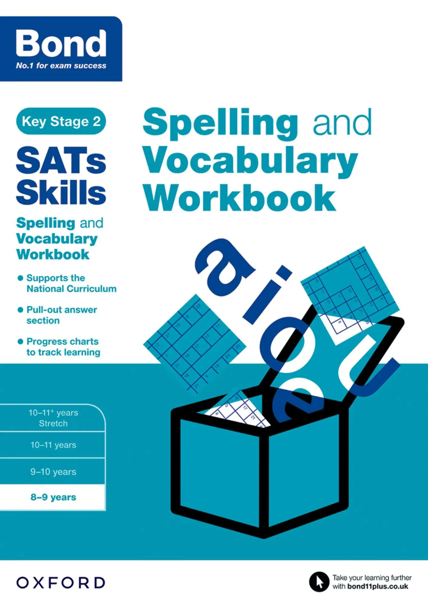 Cover: 9780192746528 | Bond SATs Skills Spelling and Vocabulary Workbook | 8-9 years | Buch