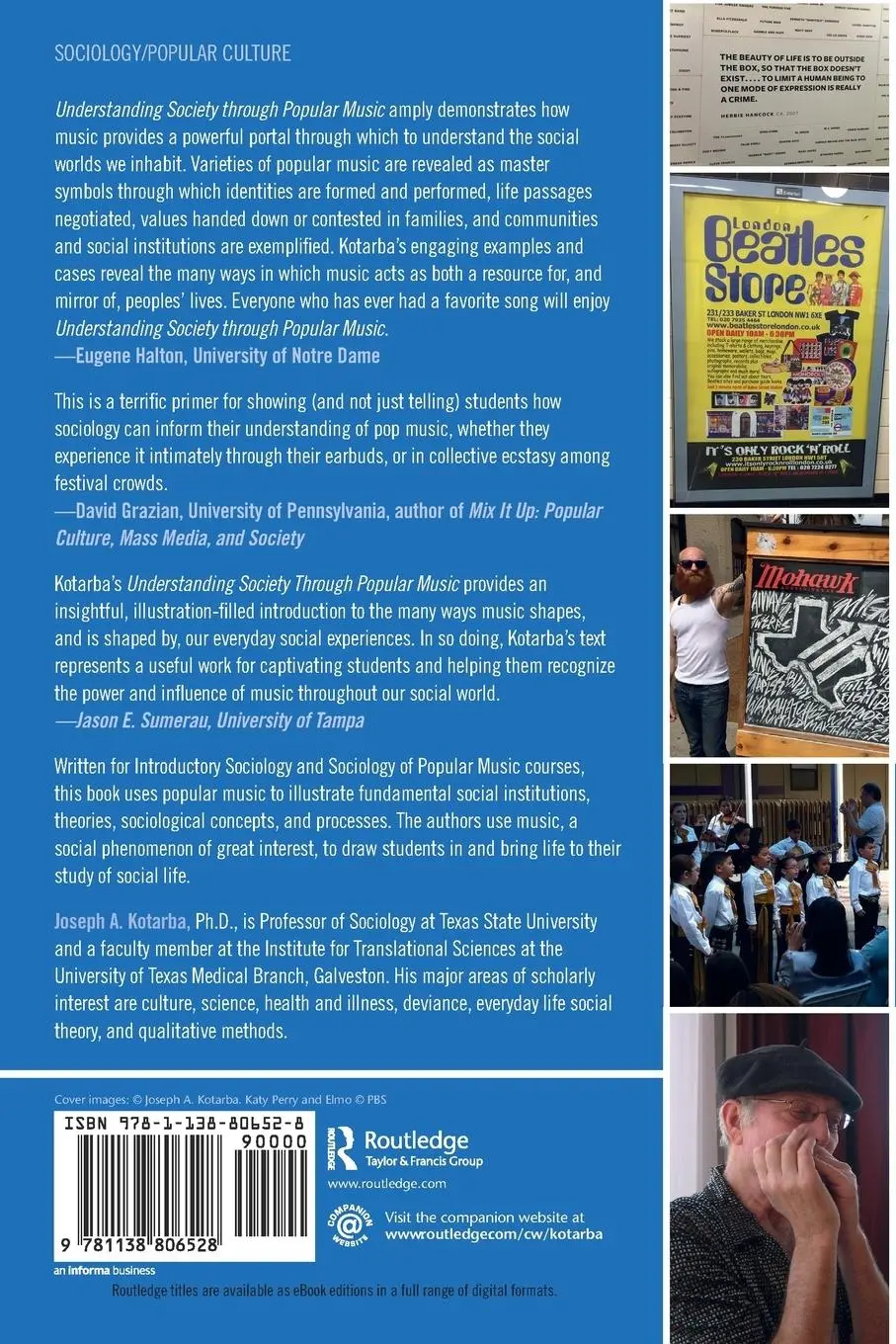 Rückseite: 9781138806528 | Understanding Society through Popular Music | Joseph A. Kotarba | Buch