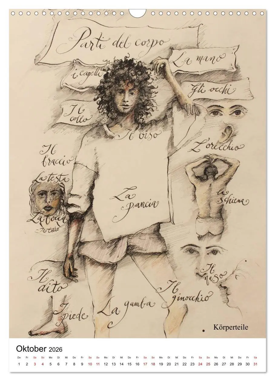 Bild: 9783516406528 | Italienisch Lernen in Bildern (Wandkalender 2026 DIN A3 hoch),...