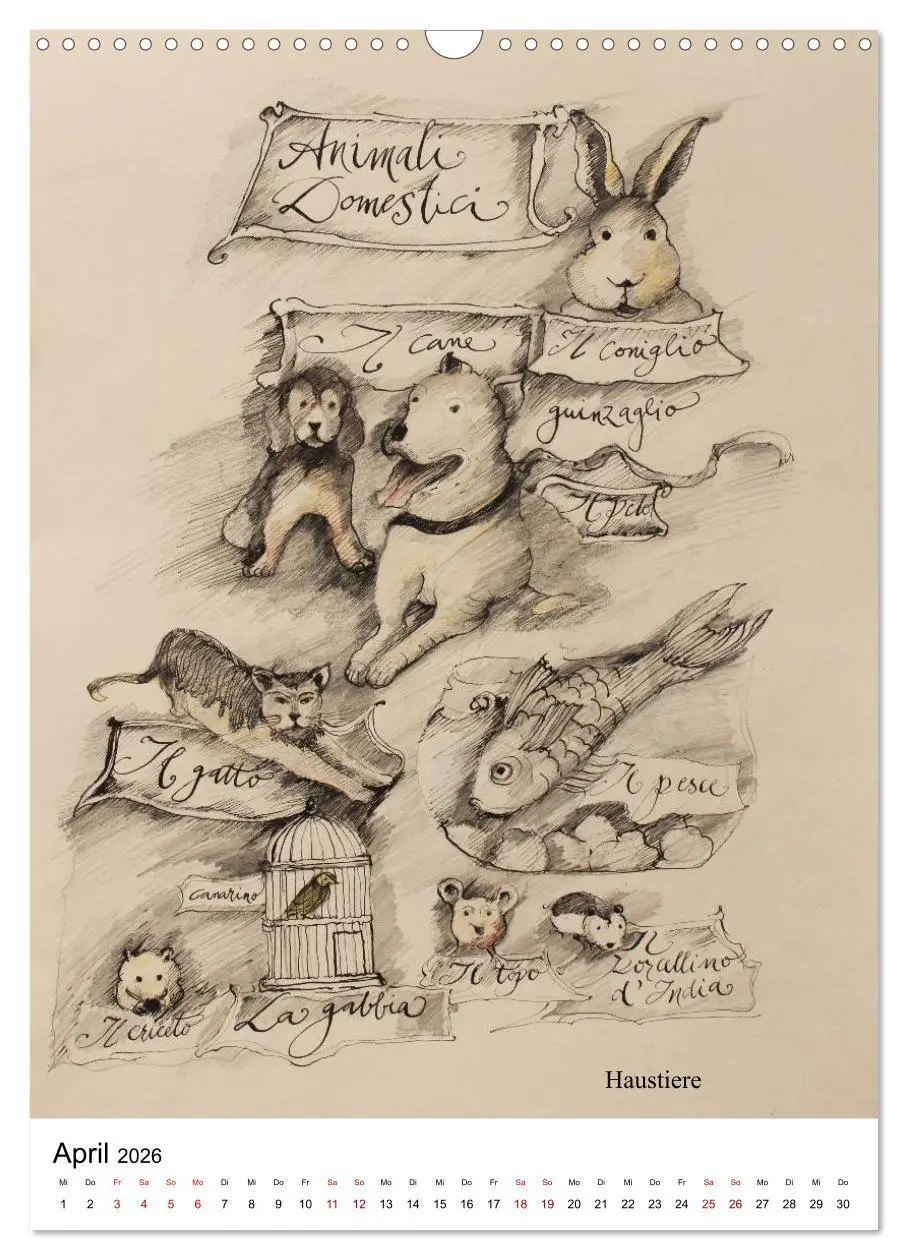 Bild: 9783516406528 | Italienisch Lernen in Bildern (Wandkalender 2026 DIN A3 hoch),...