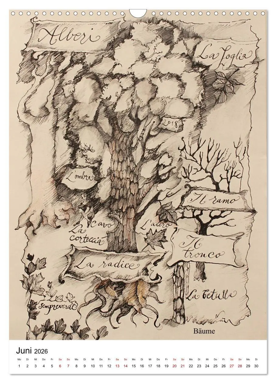 Bild: 9783516406528 | Italienisch Lernen in Bildern (Wandkalender 2026 DIN A3 hoch),...