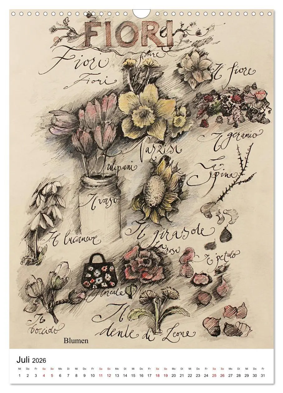 Bild: 9783516406528 | Italienisch Lernen in Bildern (Wandkalender 2026 DIN A3 hoch),...