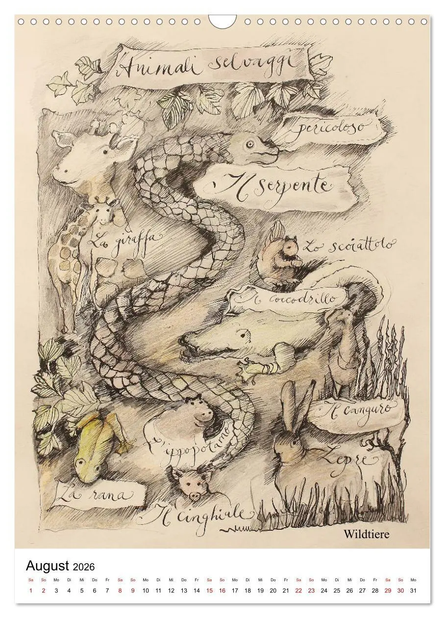 Bild: 9783516406528 | Italienisch Lernen in Bildern (Wandkalender 2026 DIN A3 hoch),...