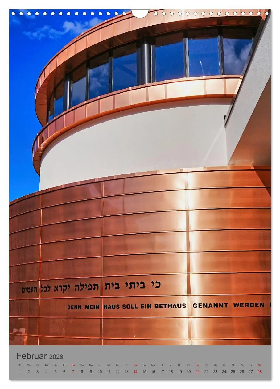 Bild: 9783516646528 | Neue Synagogen in Deutschland (Wandkalender 2026 DIN A3 hoch),...