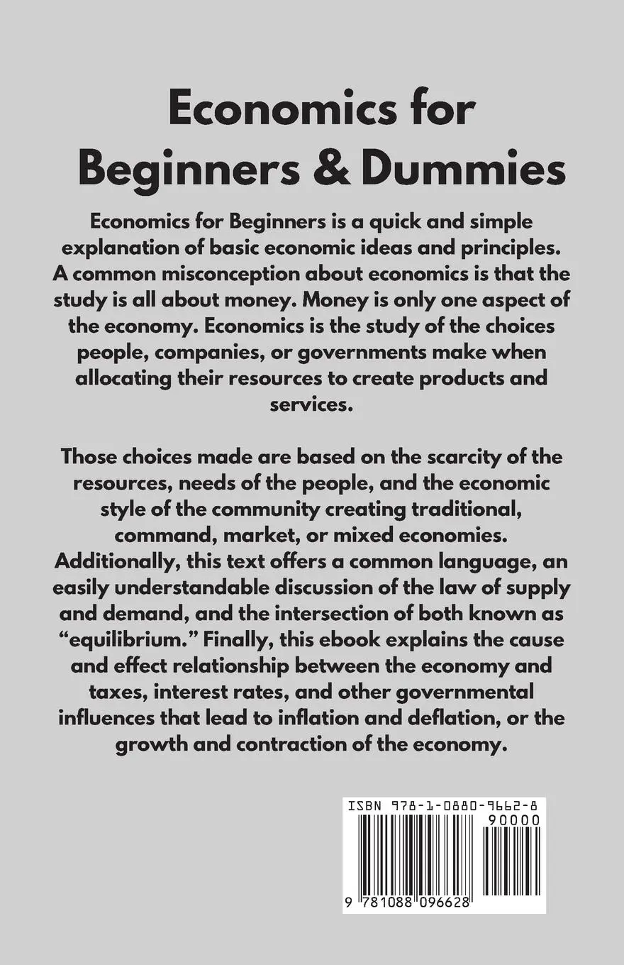 Rückseite: 9781088096628 | Economics for Beginners &amp; Dummies | Rigters | Taschenbuch | Englisch
