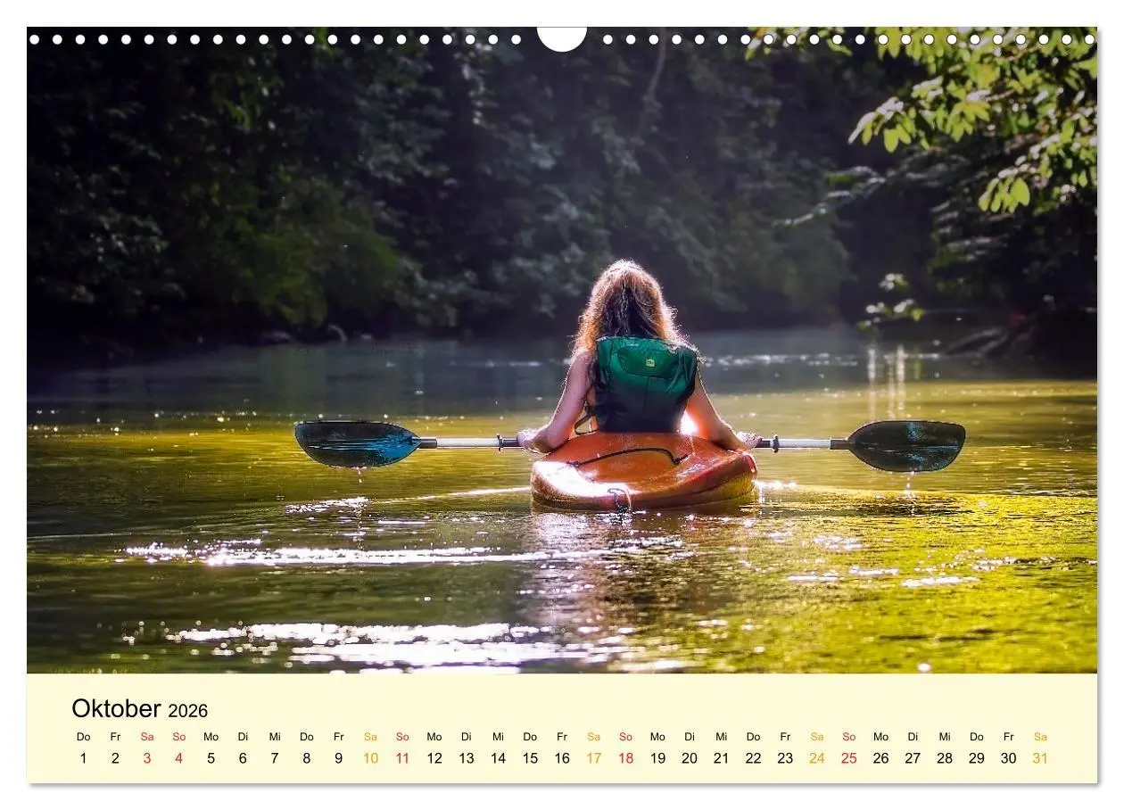 Bild: 9783457546628 | Kajak Abenteuer (Wandkalender 2026 DIN A3 quer), CALVENDO...