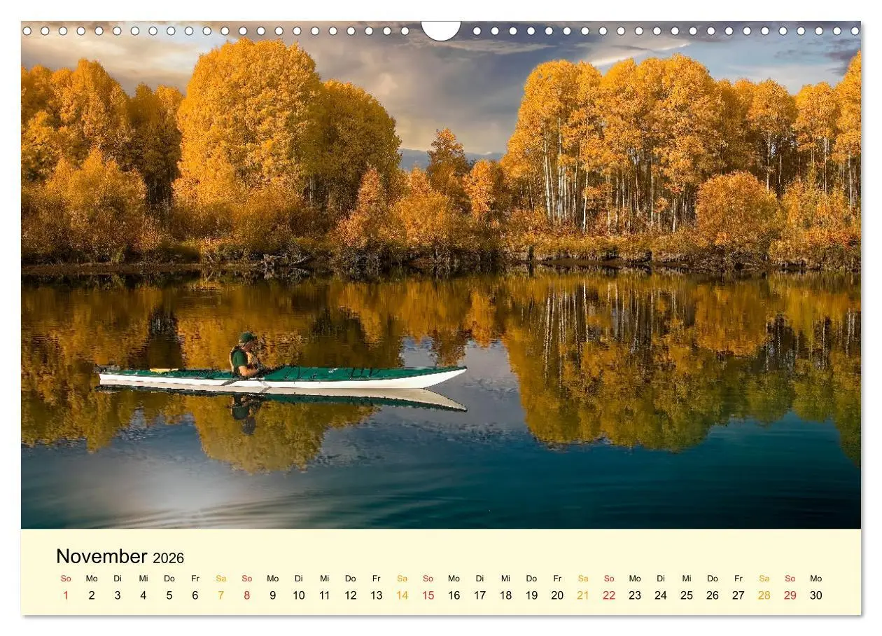 Bild: 9783457546628 | Kajak Abenteuer (Wandkalender 2026 DIN A3 quer), CALVENDO...