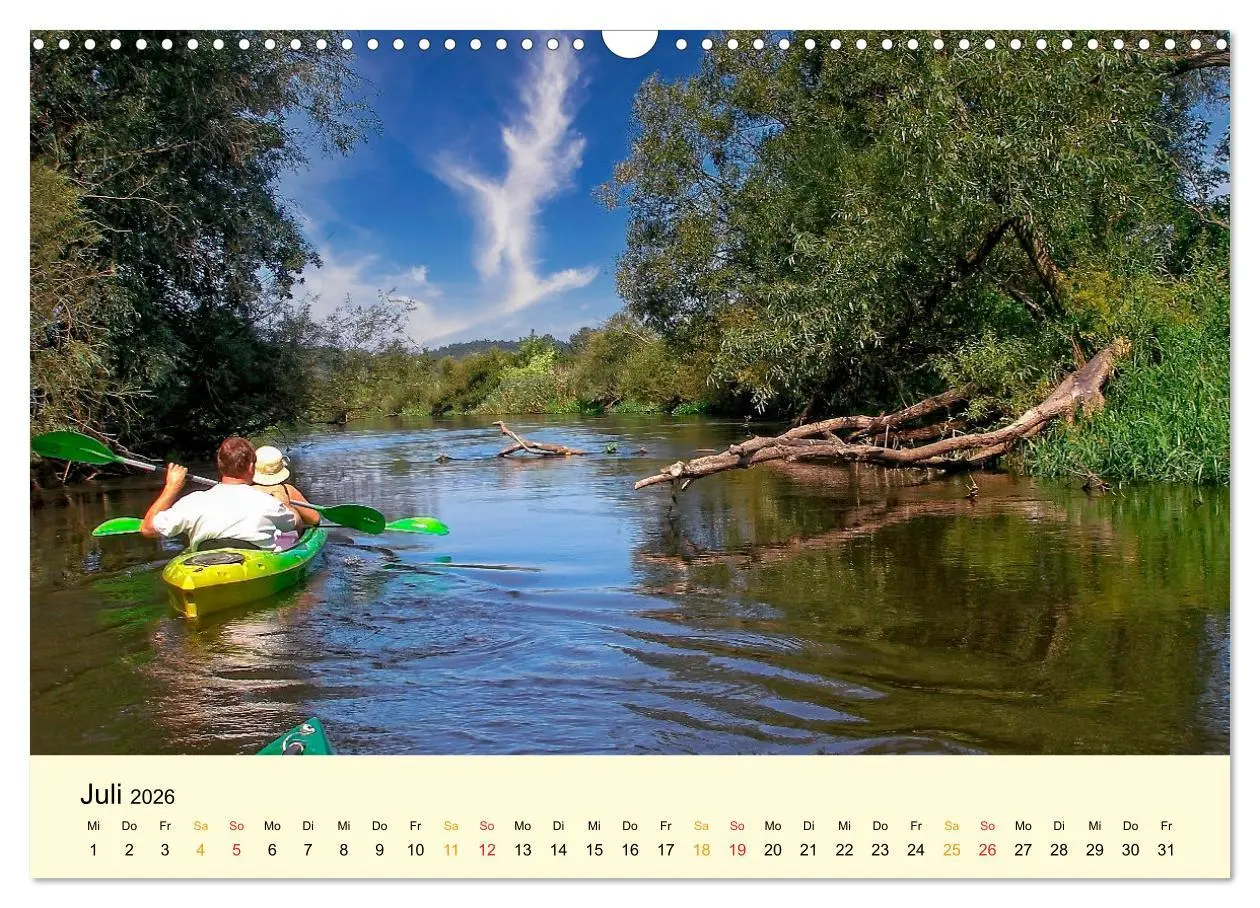 Bild: 9783457546628 | Kajak Abenteuer (Wandkalender 2026 DIN A3 quer), CALVENDO...