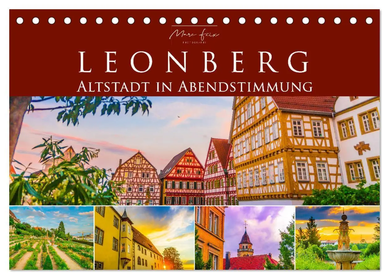 Cover: 9783457786628 | Leonberg - Altstadt in Abendstimmung (Tischkalender 2026 DIN A5...