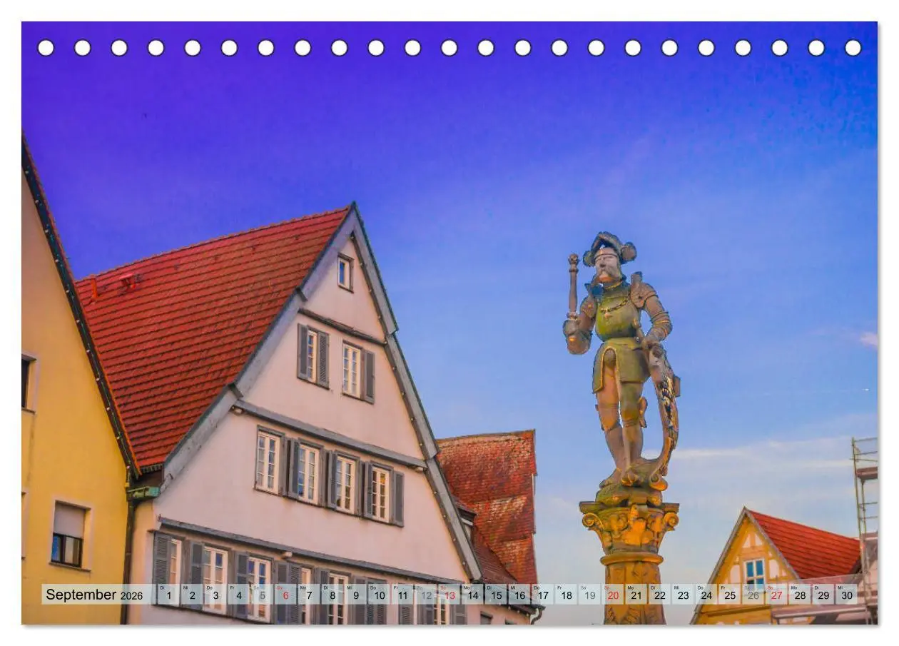 Bild: 9783457786628 | Leonberg - Altstadt in Abendstimmung (Tischkalender 2026 DIN A5...