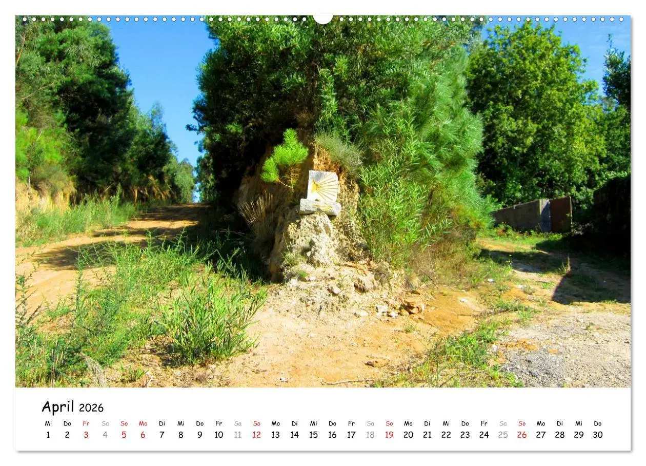 Bild: 9783516016628 | Jakobsweg - Camino Portugues (Wandkalender 2026 DIN A2 quer),...