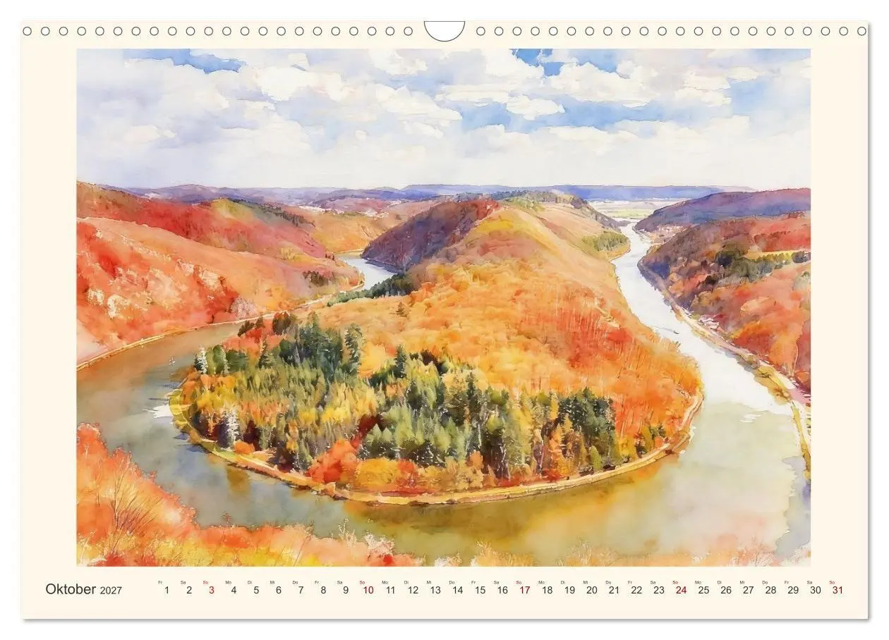 Bild: 9783594306628 | Charmantes Saarland (Wandkalender 2027 DIN A3 quer), CALVENDO...