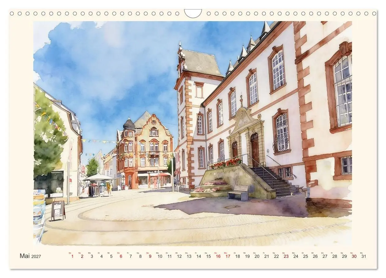 Bild: 9783594306628 | Charmantes Saarland (Wandkalender 2027 DIN A3 quer), CALVENDO...