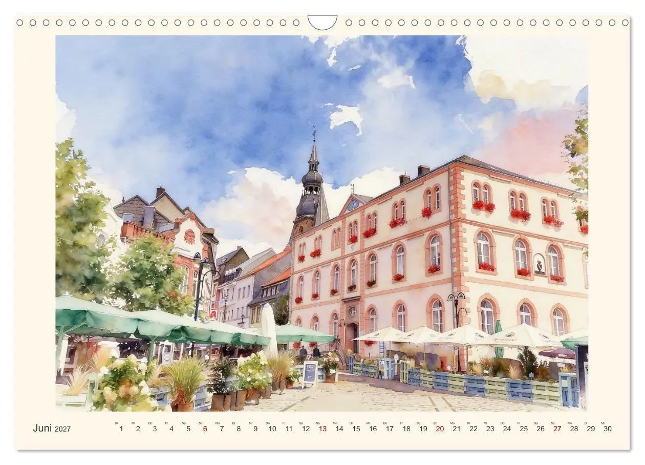 Bild: 9783594306628 | Charmantes Saarland (Wandkalender 2027 DIN A3 quer), CALVENDO...
