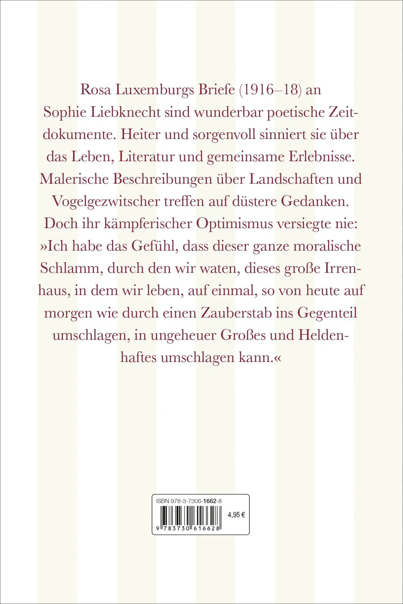 Bild: 9783730616628 | Briefe aus dem Gefängnis | Rosa Luxemburg | Buch | 96 S. | Deutsch