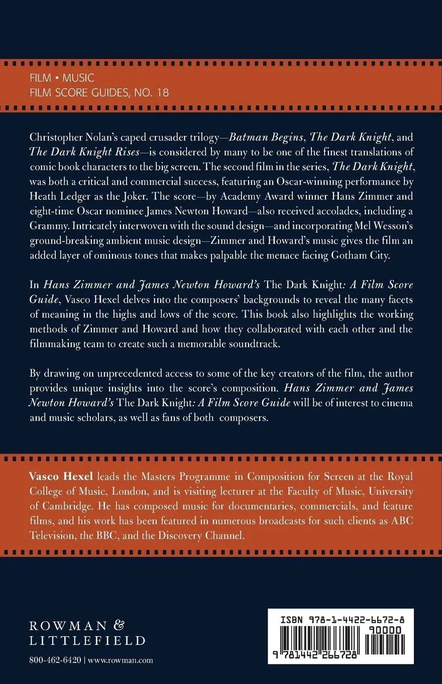 Rückseite: 9781442266728 | Hans Zimmer and James Newton Howard's The Dark Knight | Vasco Hexel