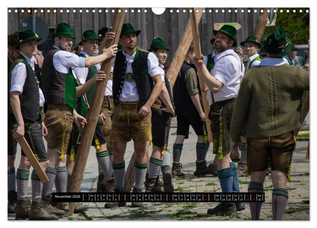 Bild: 9783457396728 | Maibaum aufstellen (Wandkalender 2026 DIN A3 quer), CALVENDO...