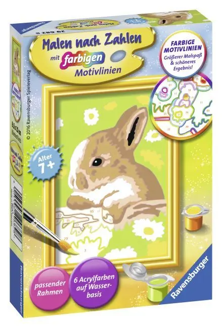 Bild: 4005556296828 | Ravensburger Malen nach Zahlen 29682 - Häschen Flecki - Kinder ab 7...