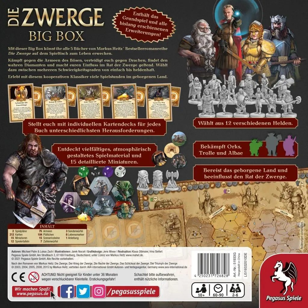 Bild: 4250231726828 | Die Zwerge Big Box | Michael Palm | Spiel | Brettspiel | 51933G | 2020