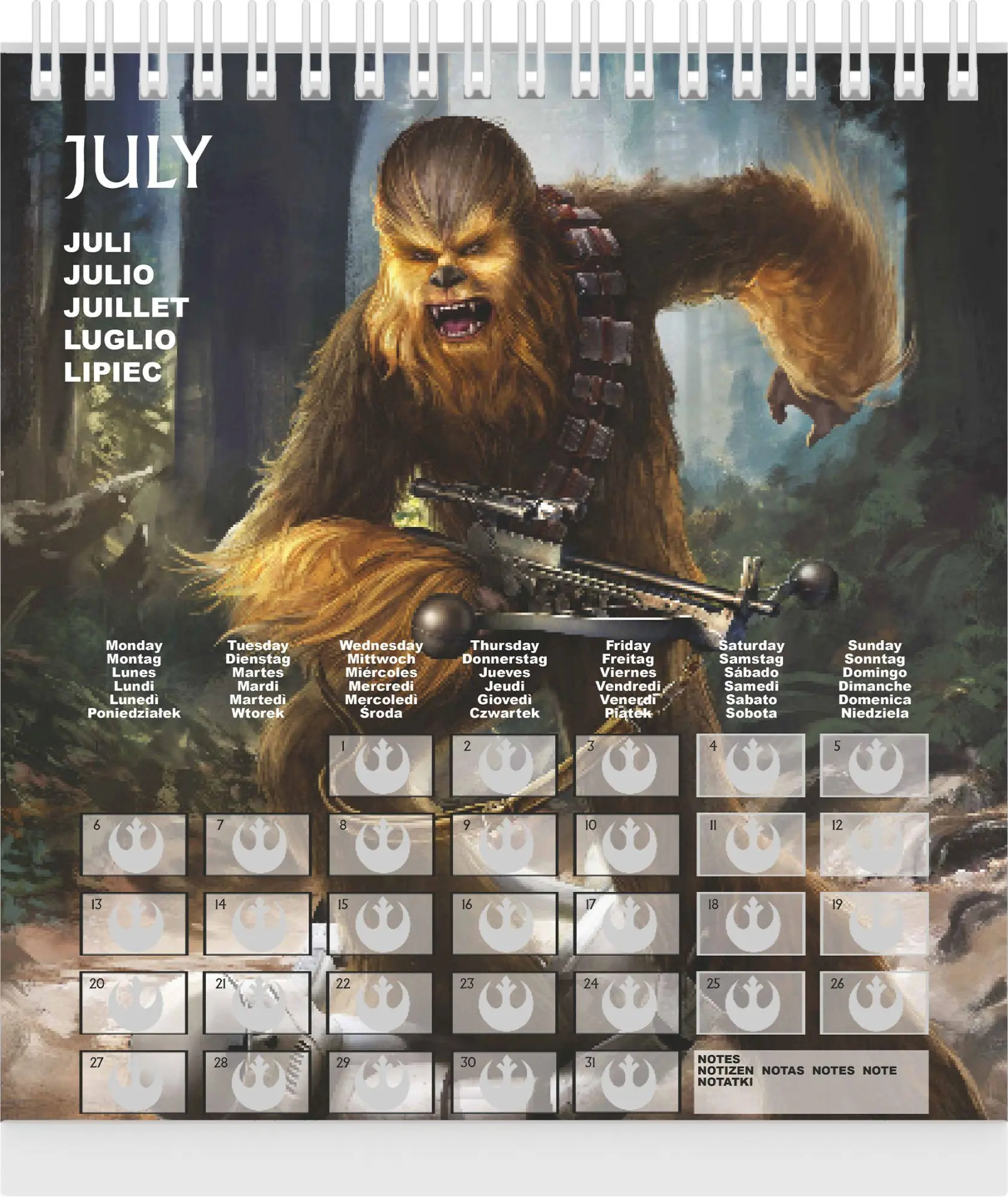 Bild: 5063457046828 | STAR WARS (CLASSIC) - Tischaufstellkalender im Format 16 x 17 | 28 S.