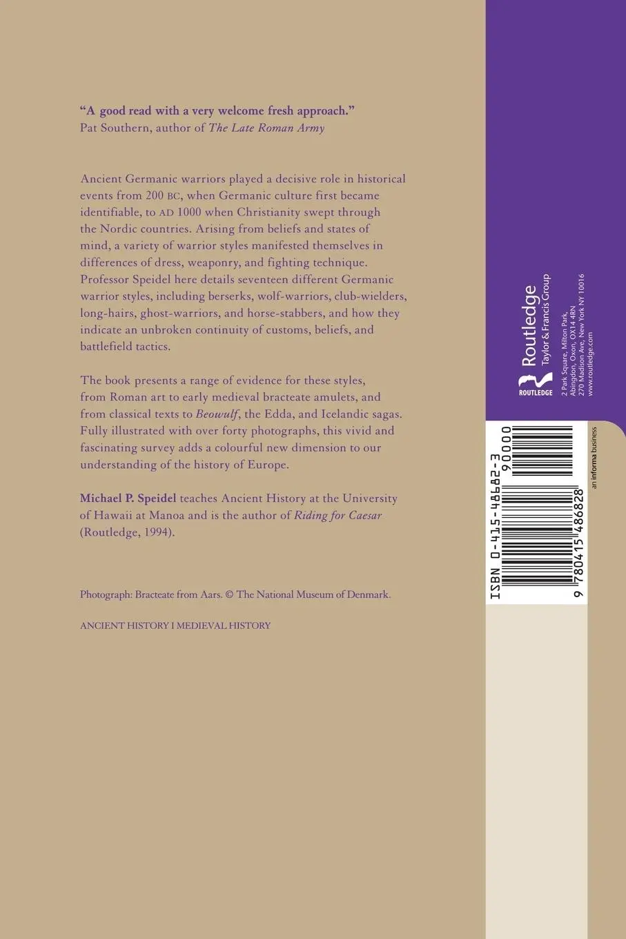 Rückseite: 9780415486828 | Ancient Germanic Warriors | Michael P. Speidel | Taschenbuch | 2008