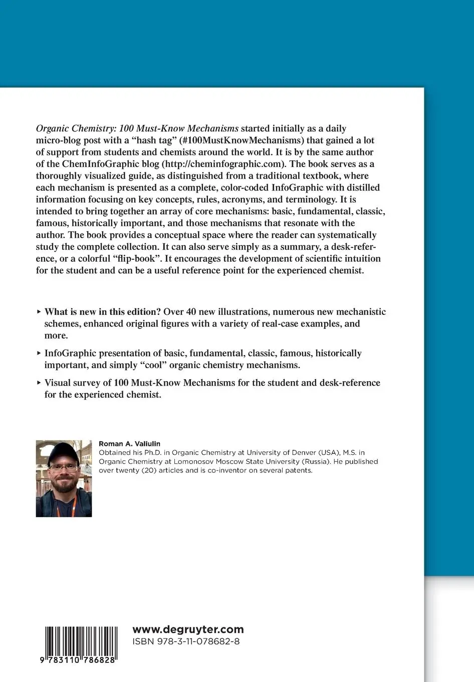 Rückseite: 9783110786828 | Organic Chemistry: 100 Must-Know Mechanisms | Roman Valiulin | Buch