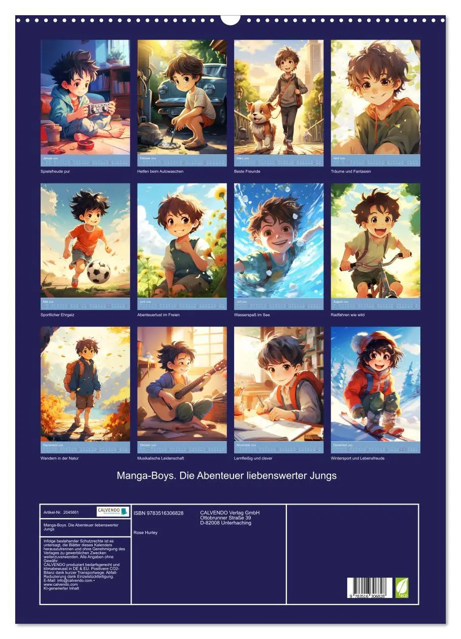 Bild: 9783516306828 | Manga-Boys. Die Abenteuer liebenswerter Jungs (Wandkalender 2026...