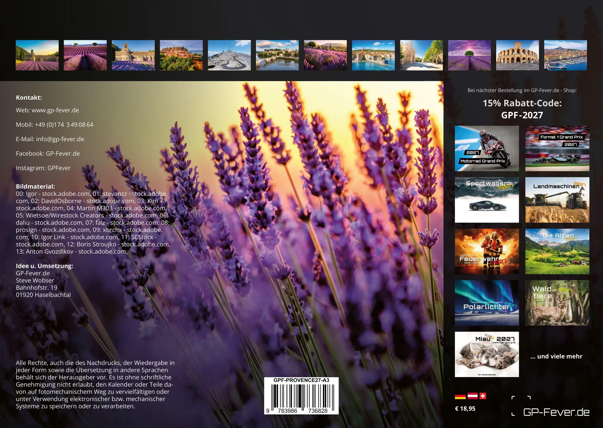 Bild: 9783986736828 | Provence - ein besonderes Stück Frankreich - 2027 - Kalender DIN A3