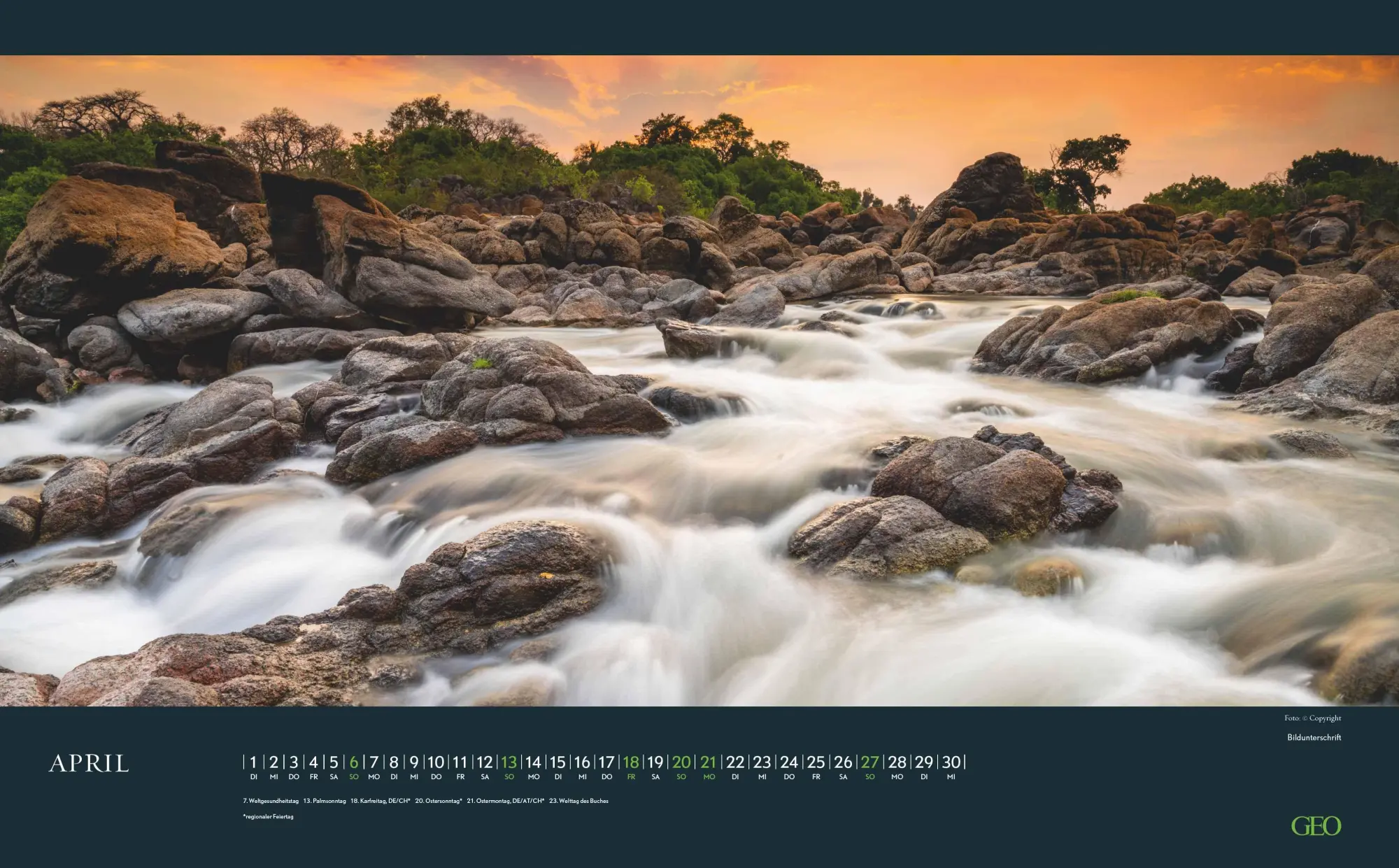 Bild: 4069095006928 | GEO Augenblicke in der Natur 2026 - Wand-Kalender - Reise-Kalender...