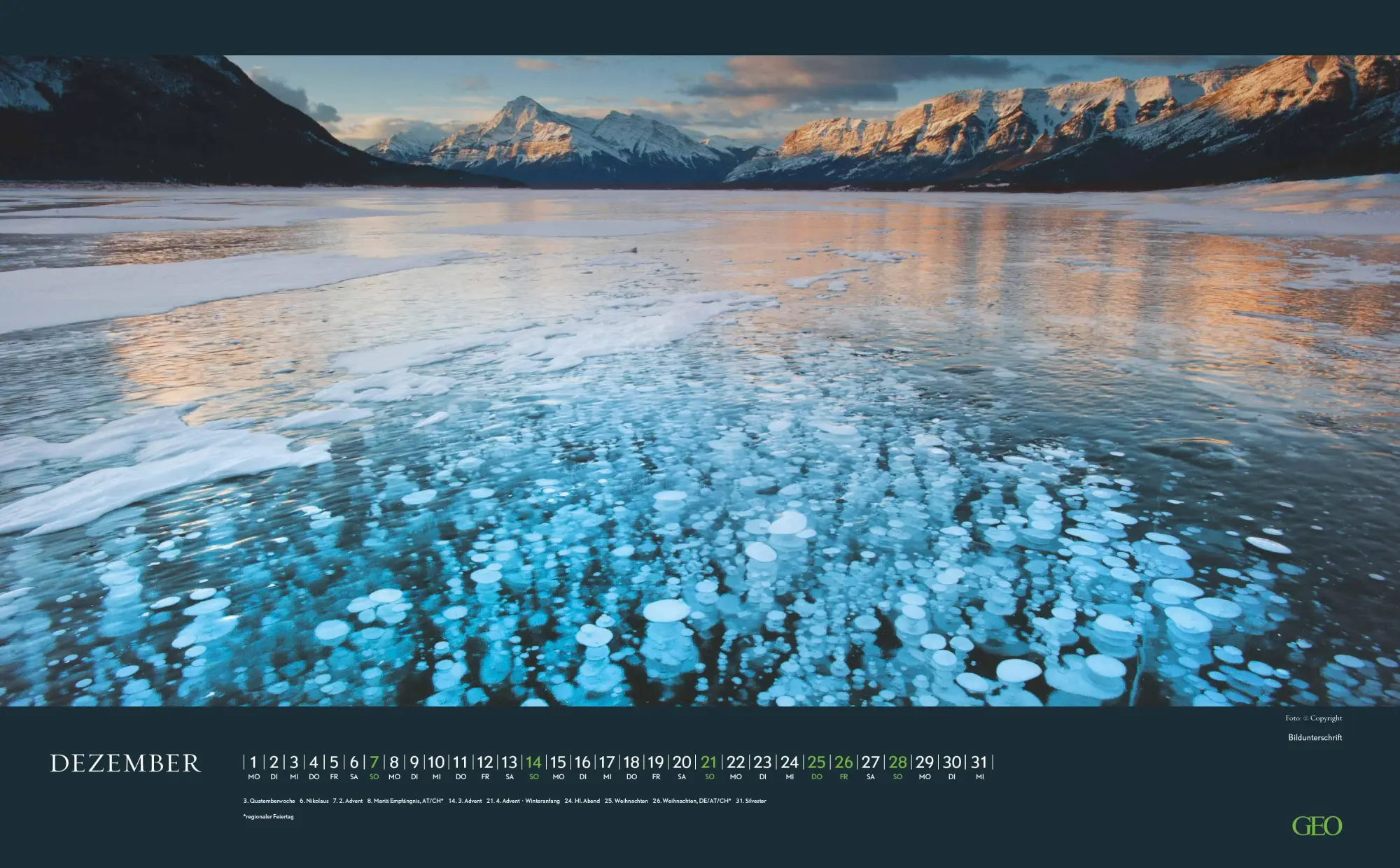 Bild: 4069095006928 | GEO Augenblicke in der Natur 2026 - Wand-Kalender - Reise-Kalender...