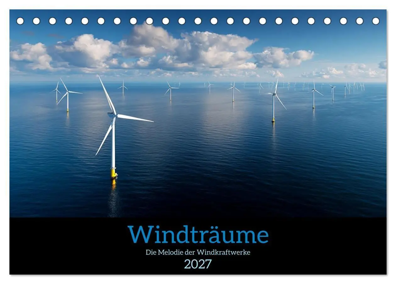 Cover: 9783516916928 | Windträume (Tischkalender 2027 DIN A5 quer), CALVENDO Monatskalender