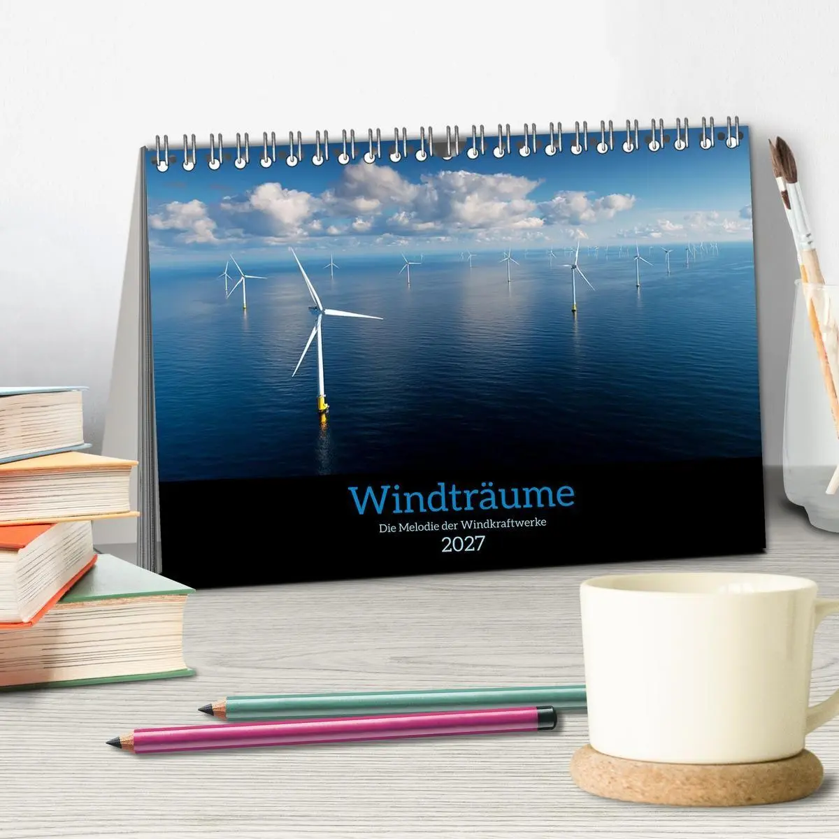 Bild: 9783516916928 | Windträume (Tischkalender 2027 DIN A5 quer), CALVENDO Monatskalender
