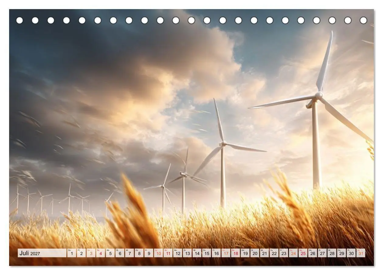 Bild: 9783516916928 | Windträume (Tischkalender 2027 DIN A5 quer), CALVENDO Monatskalender