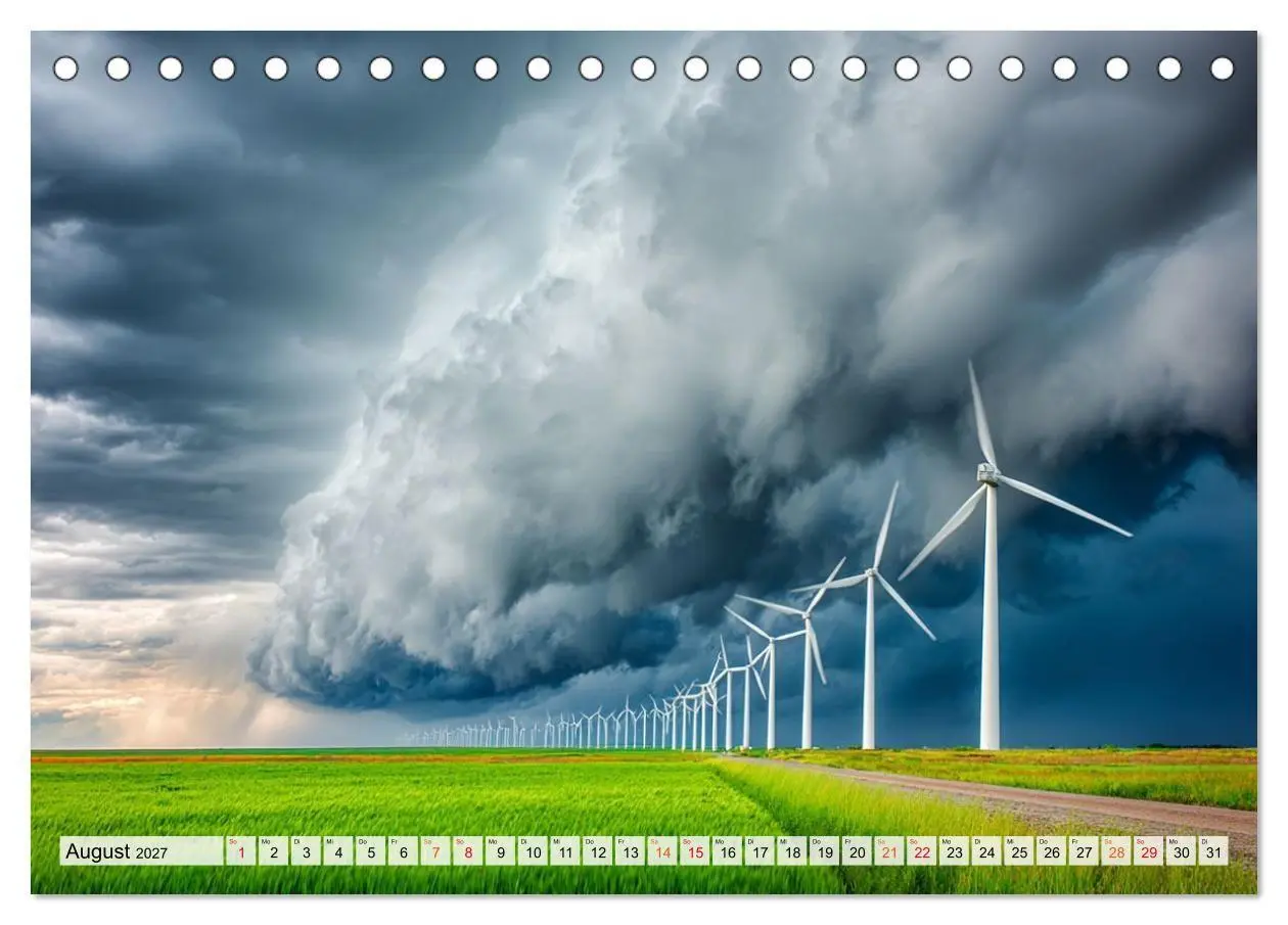 Bild: 9783516916928 | Windträume (Tischkalender 2027 DIN A5 quer), CALVENDO Monatskalender