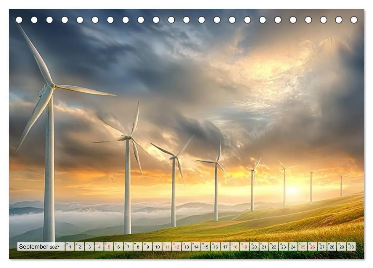 Bild: 9783516916928 | Windträume (Tischkalender 2027 DIN A5 quer), CALVENDO Monatskalender