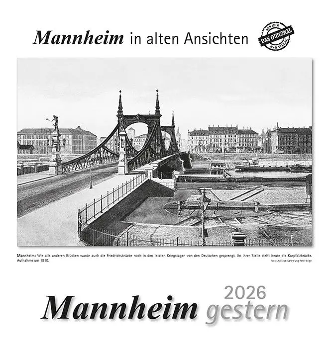 Cover: 9783961666928 | Mannheim gestern 2026 | Mannheim in alten Ansichten | Kalender | 13 S.