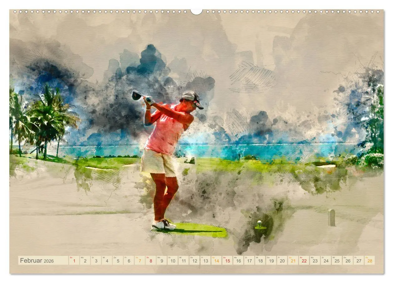 Bild: 9783457887028 | Ich liebe Golf (Wandkalender 2026 DIN A2 quer), CALVENDO...