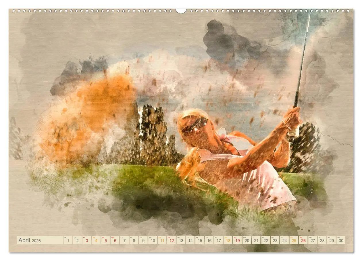 Bild: 9783457887028 | Ich liebe Golf (Wandkalender 2026 DIN A2 quer), CALVENDO...