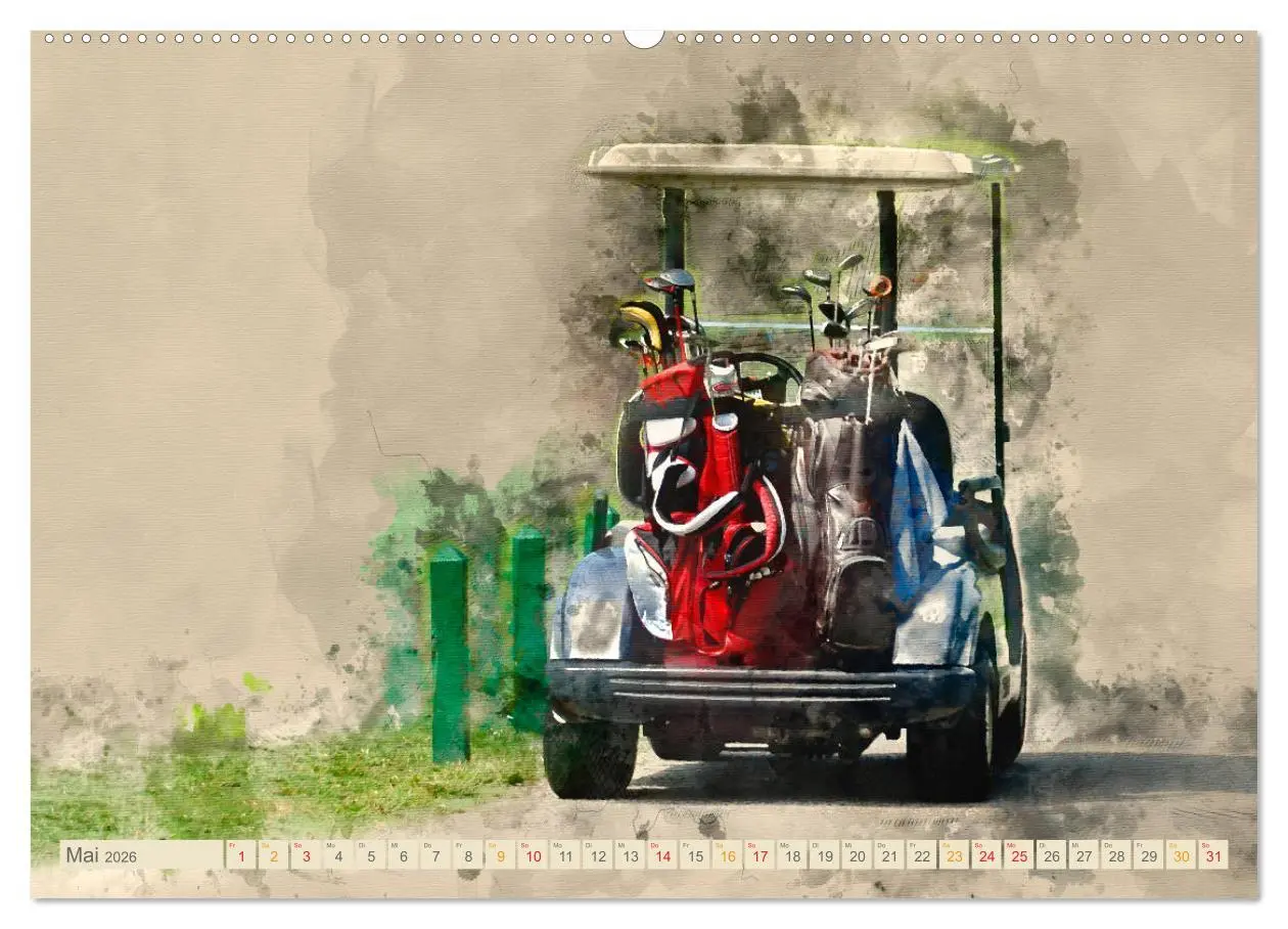 Bild: 9783457887028 | Ich liebe Golf (Wandkalender 2026 DIN A2 quer), CALVENDO...