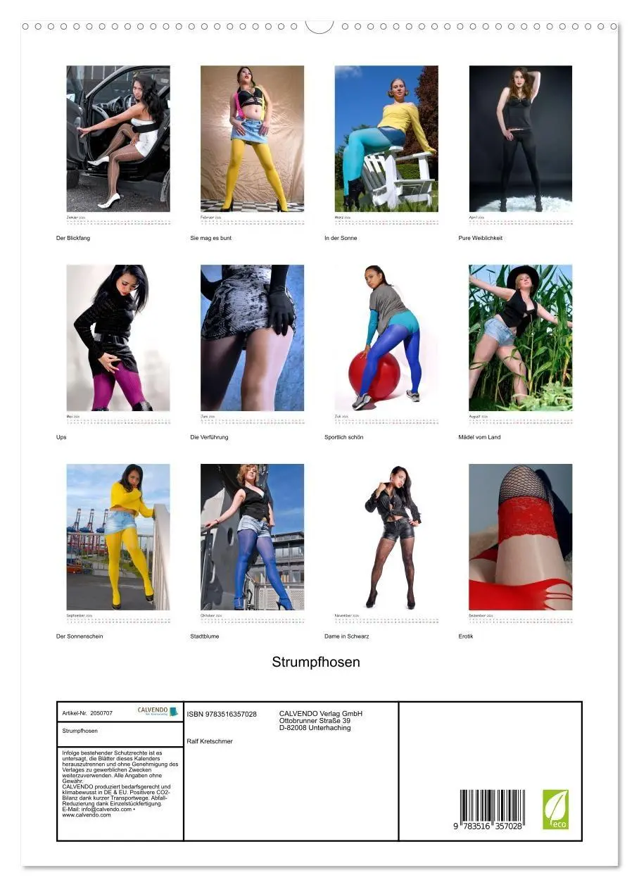 Bild: 9783516357028 | Strumpfhosen (hochwertiger Premium Wandkalender 2026 DIN A2 hoch),...