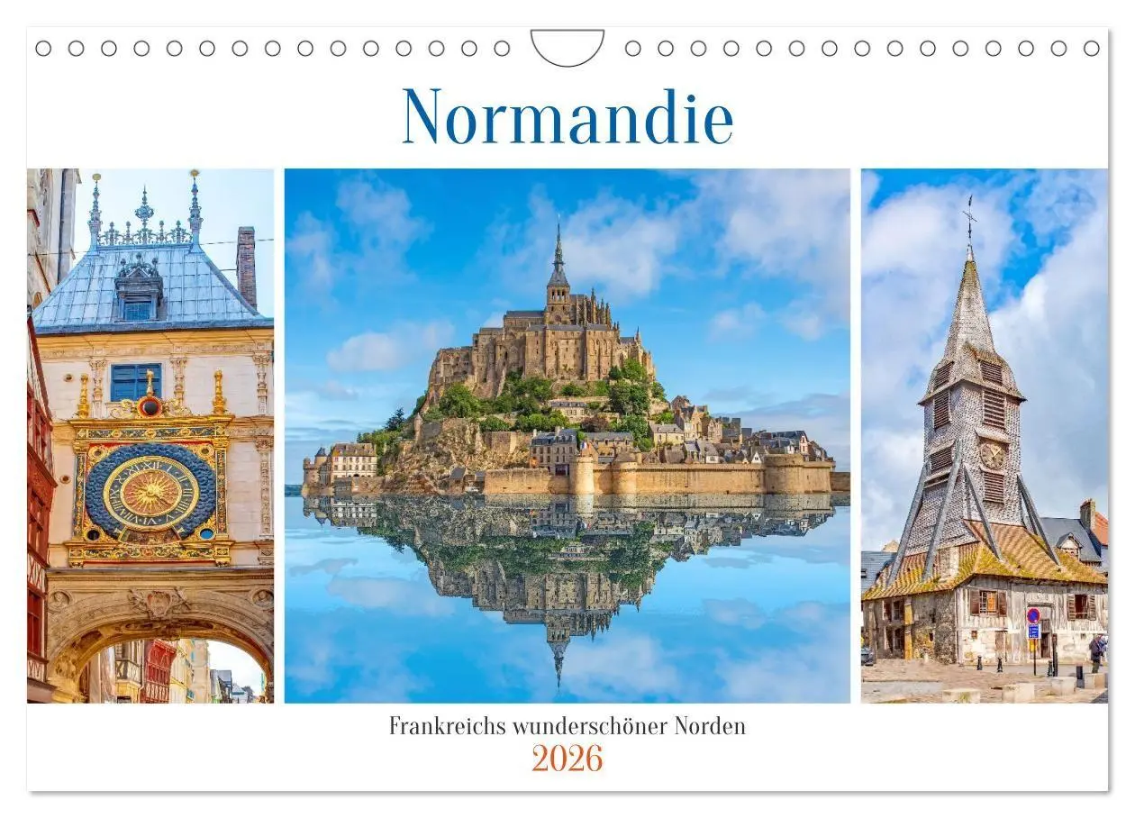 Cover: 9783516667028 | Normandie - Frankreichs wunderschöner Norden (Wandkalender 2026 DIN...